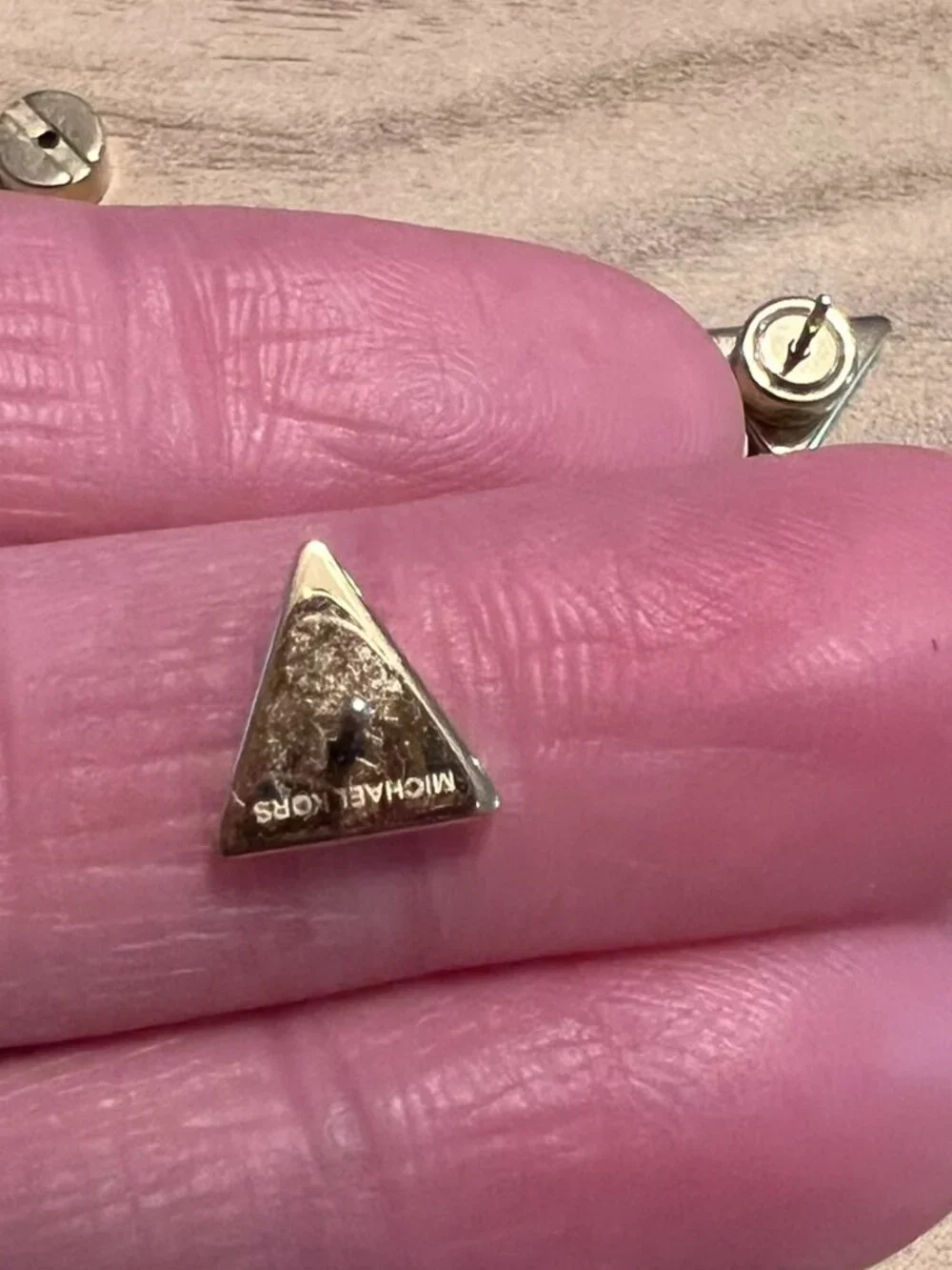 Michael Kors Crystal Angular Necklace and Triangle Earrings